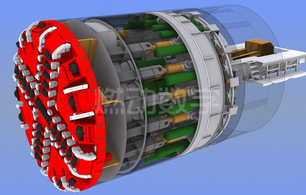 隧道盾構(gòu)機三維動畫制
