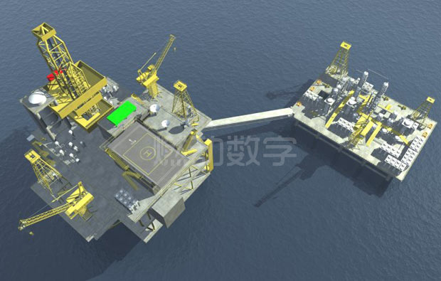 石油勘探開采三維動畫
