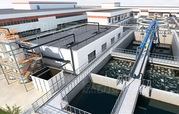 廢污水處理流程三維動(dòng)畫