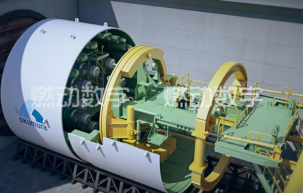 日本奧村機械盾構(gòu)機原理及安裝三維仿真演示動畫 日本奧村機械盾構(gòu)機原理及安裝三維仿真演示動畫